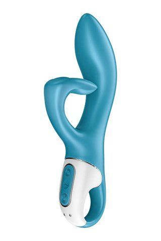 Вібратор-кролик із потрійним відростком Satisfyer Embrace me Turquoise, 2 мотори, діаметр 3,6 см SO6284 фото