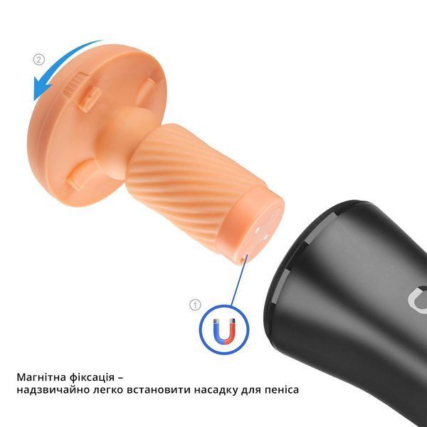 Мастурбатор Otouch INSCUP 3, рух вперед-назад плюс стискання стінок, сенсорне керування SO9389 фото