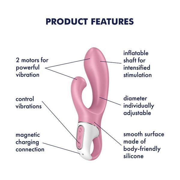 Вібратор-кролик надувний Satisfyer Air Pump Bunny 2 SO8412 фото