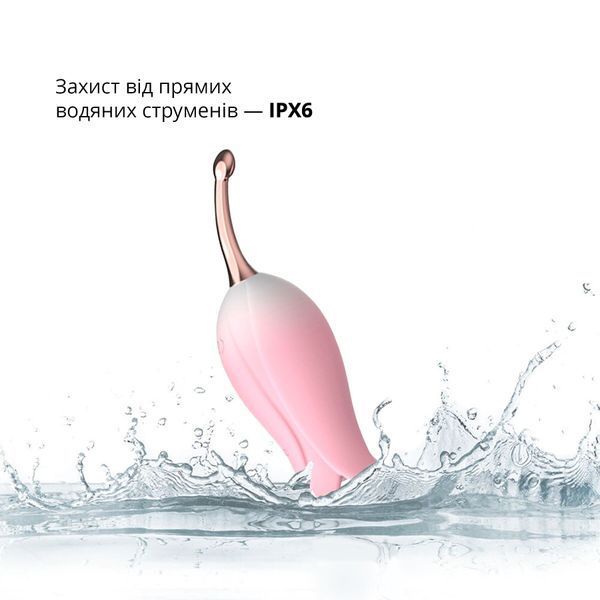 Ультразвуковий вібратор для клітора Otouch Bloom Ultrasonic Clitoris, 2 дод. насадки SO9398 фото