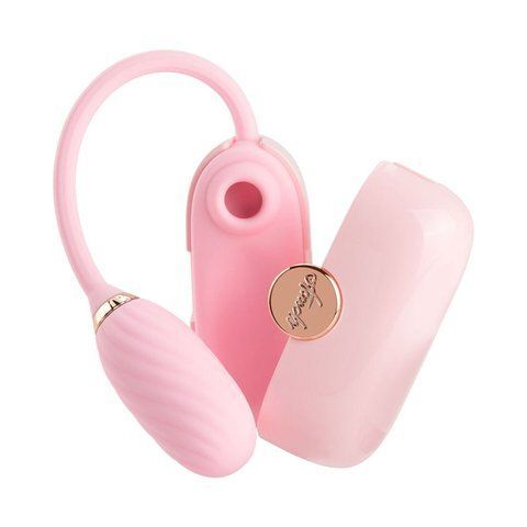 Вакуумний кліторальний стимулятор Otouch Louis Vibrate Pink з віброяйцем, у кейсі SO9401 фото